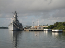 The Missouri as seen from the Arizona Memorial